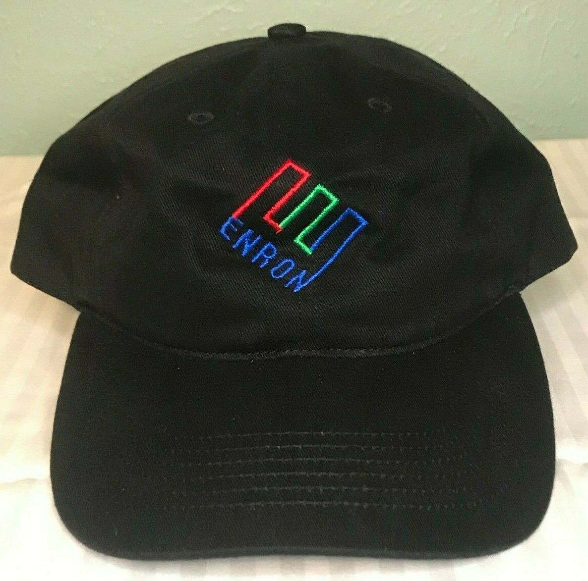 Rare Vintage Enron Logo Baseball Cap Unisex Hat, Adjustable Fit, New, Free Ship