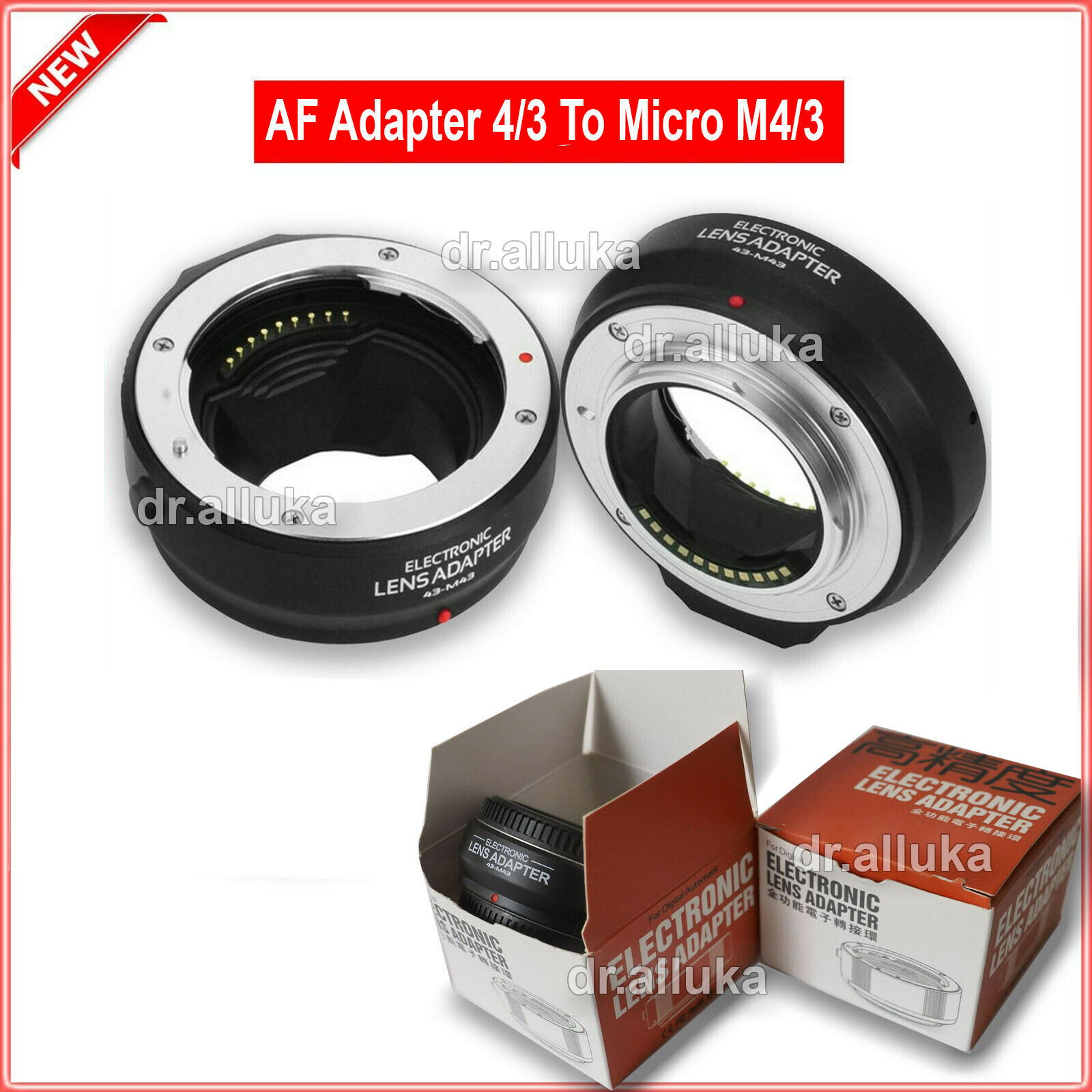 Af Auto Focus Adapter For Four Thirds 4/3 Lens To Olympus Panasonic Micro M4/3