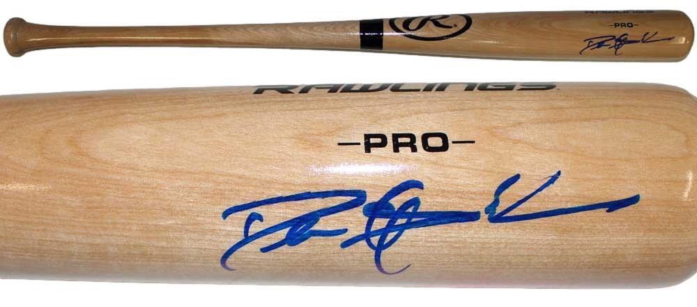 Deion Sanders Autographed Atlanta Braves Blonde Baseball Bat Beckett 36544