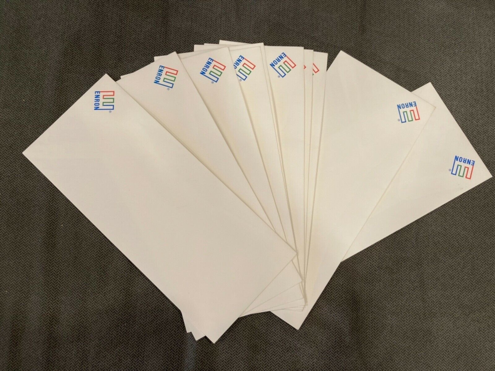 Lot Of 10 Authentic Enron Envelopes, Good Condition
