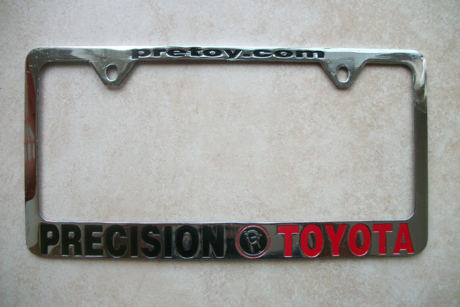 Precision Toyota  License Plate Frame, Tucson Arizona ( Metal).