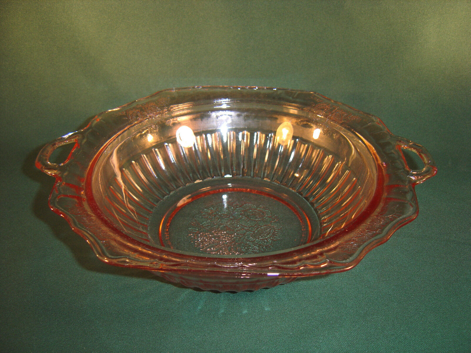 Pink Depression Glass - Mayfair "open Rose"  10" Serving Bowl     1931 - 37!!