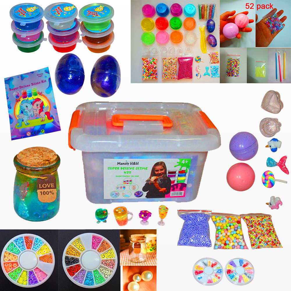 Slime Kit For Boys And Girls - Everything In 1- 52 Pieces