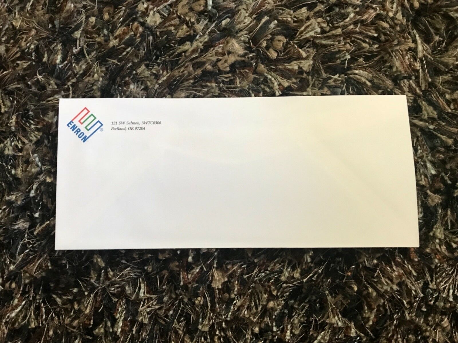 Rare Enron Authentic Business Mailing Envelope Portland, Oregon, Usa!