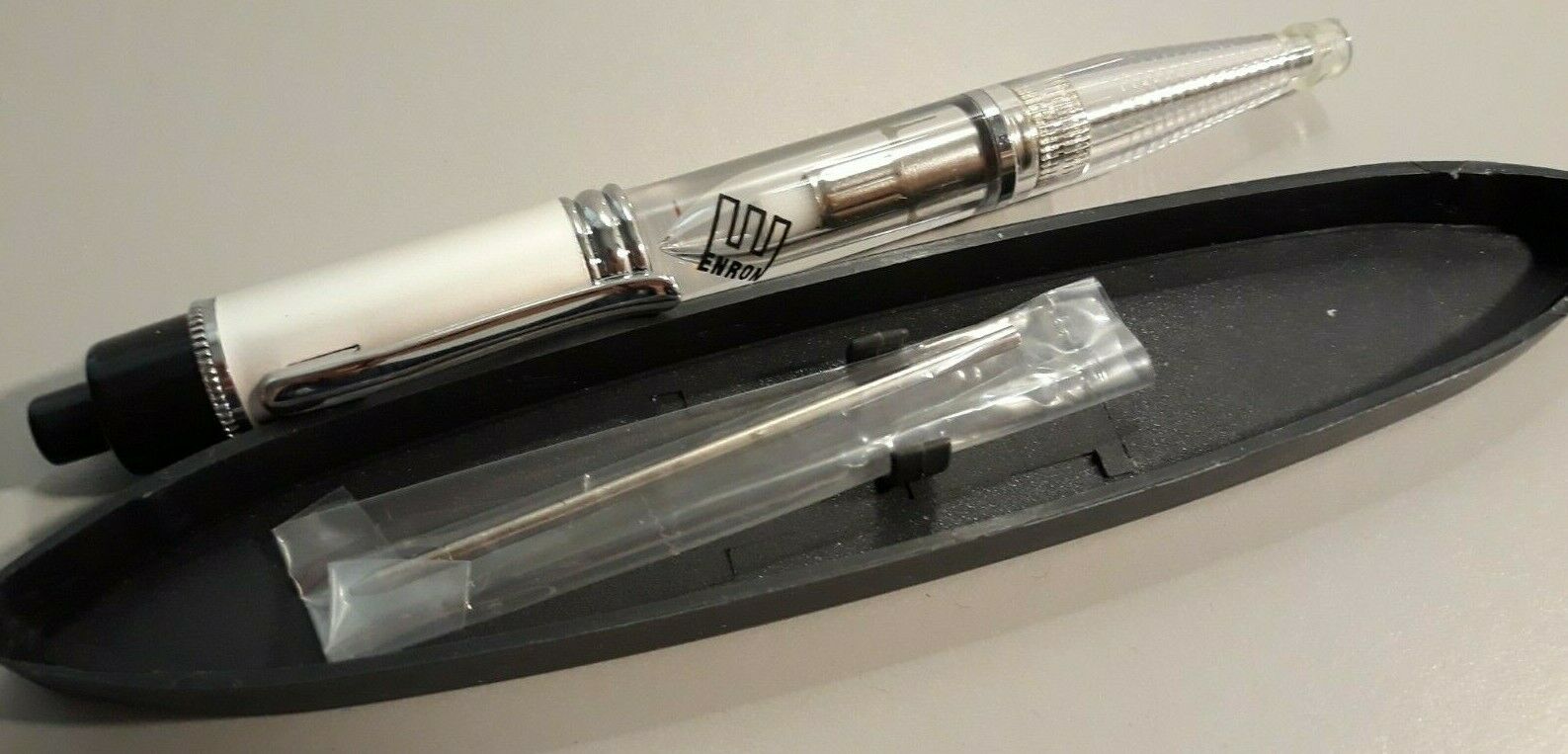 Vintage Enron Light Pen In Case Box Collectible Made In Taiwan Never Used