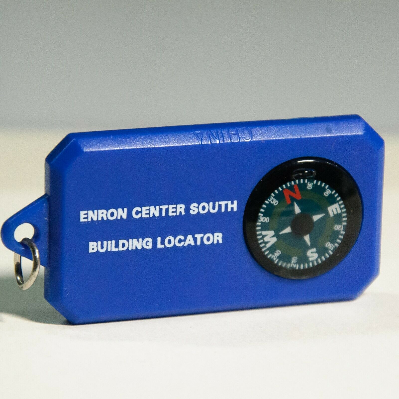 Enron Collectable – Enron Center South Building Locater, Key Ring Fob Compass