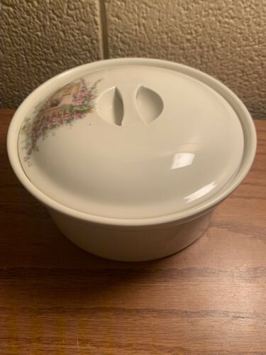 Vintage Coors Thermo Porcelain Casserole Dish With Lid