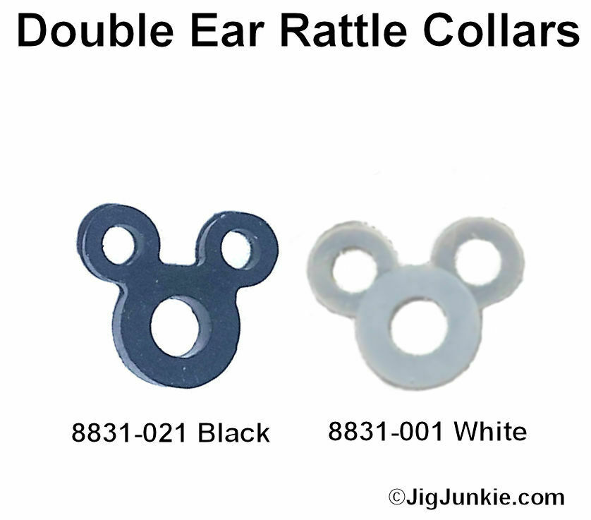 Double Ear Silicone Jig Rattle Collar/bands  - Ships From Usa