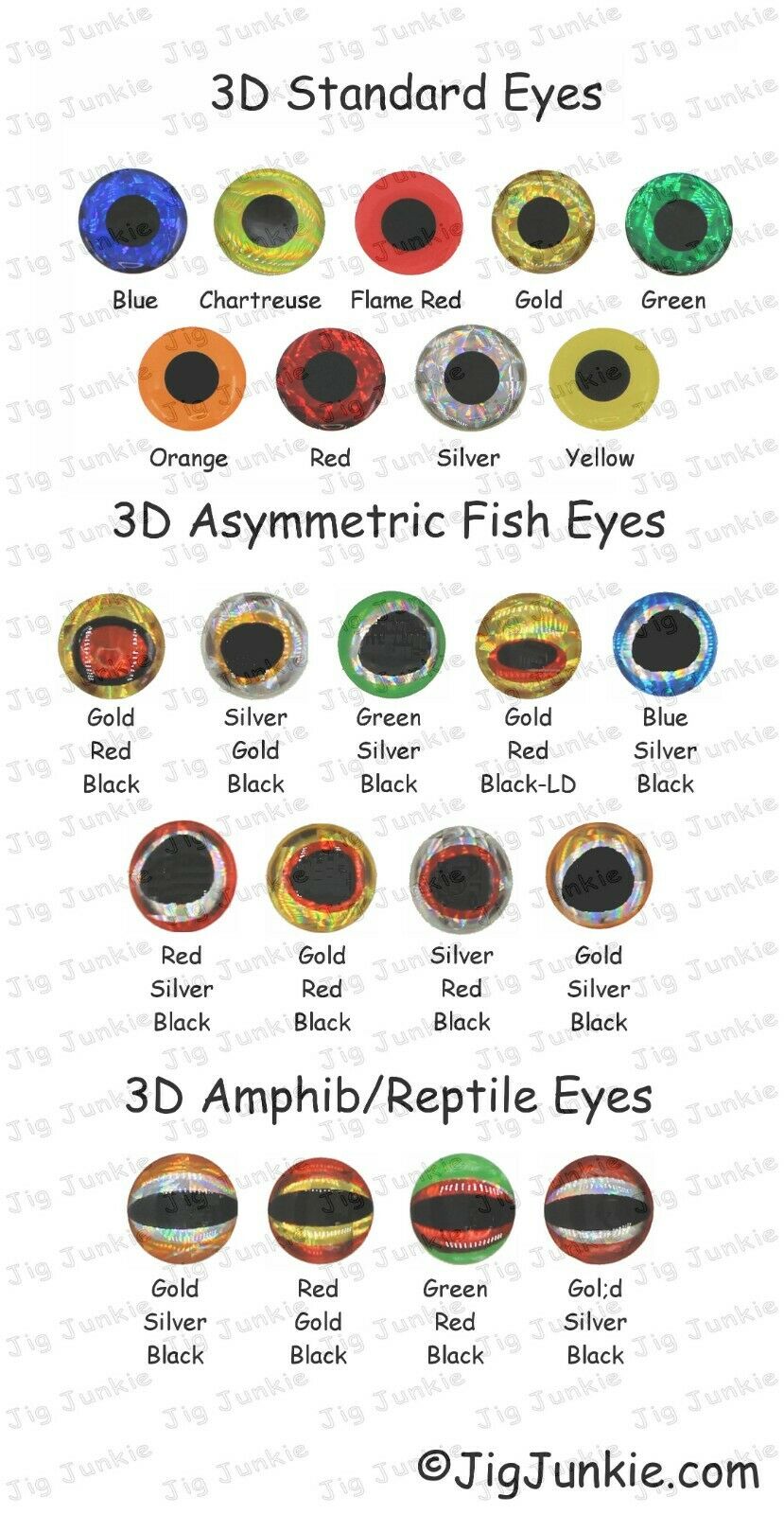3d Holographic Fishing Lure Eyes - Best In Value!!!! - Ships From Usa