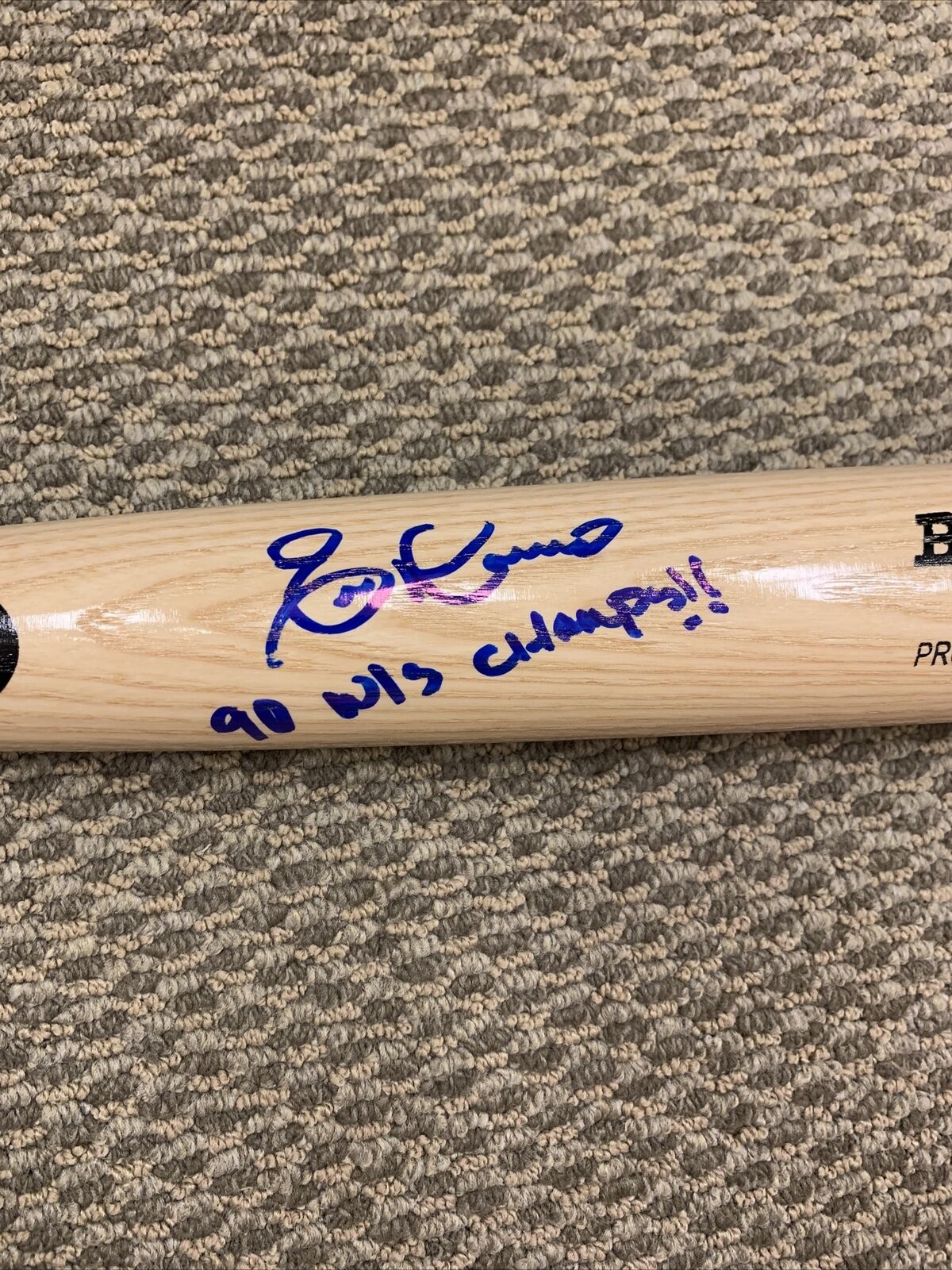 Eric Davis Autographed Signed 90 Ws Champion Big Stick Bat Cincinnati Reds