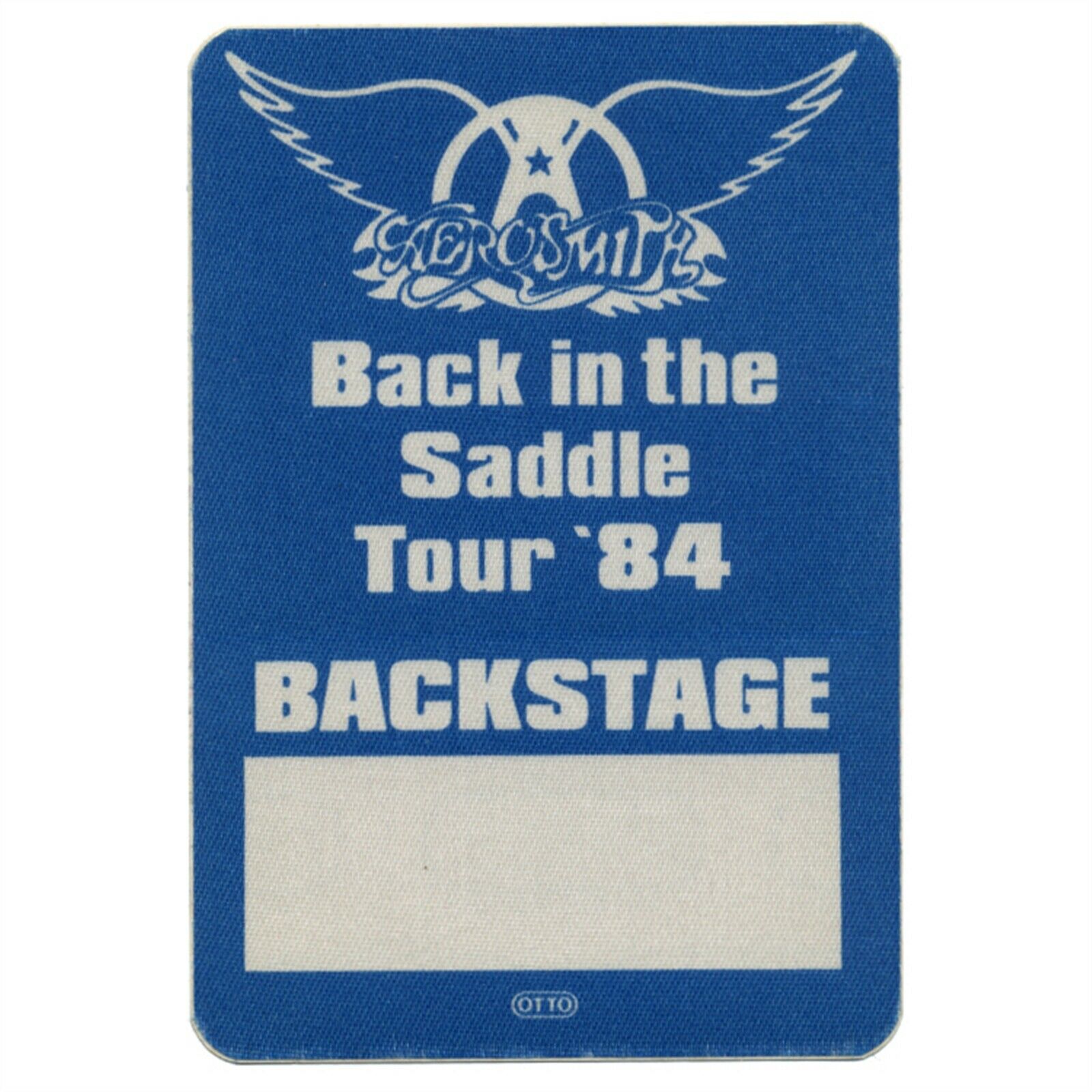 Aerosmith 1984 Back In The Saddle Concert Tour Vintage Band Vip Backstage Pass