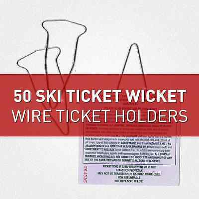 Ski Wickets - Wire Ticket Holders, Ski Ticket Holders (50)