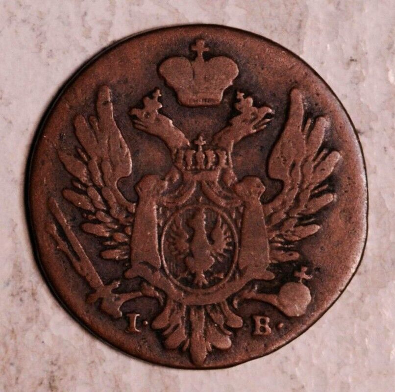 Poland (russia) 1 Grosz Polski 1824 -ib