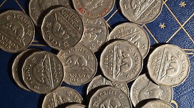 1948 Key Date - Roll Of 40 Circulated Nickels ~ Average Circulated