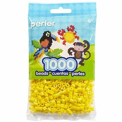 1000 Perler Yellow Color Iron On Fuse Beads: 80-19003