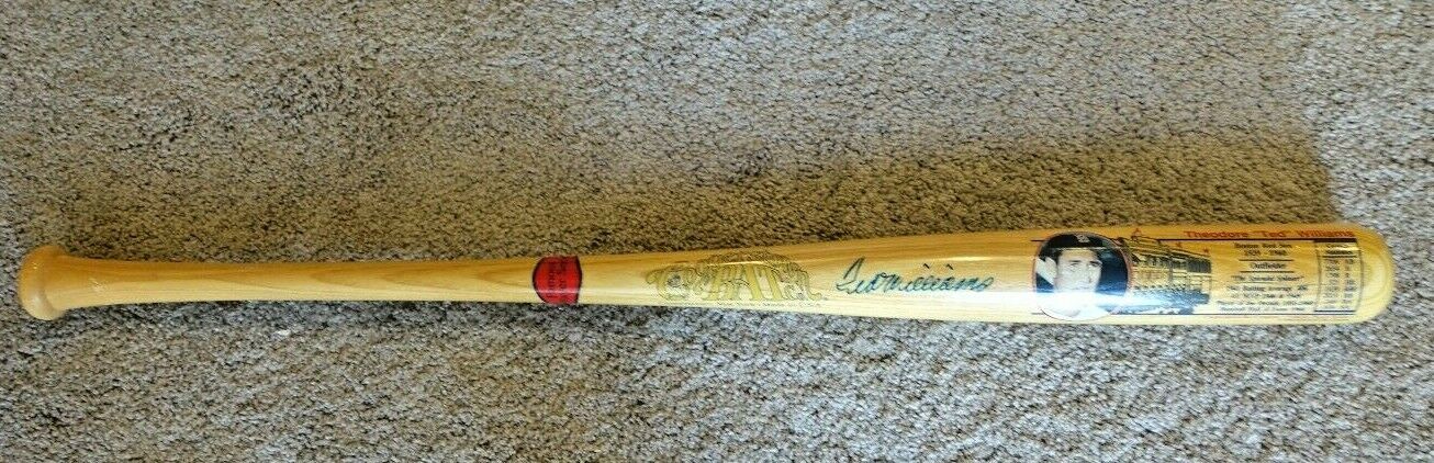 Ted Williams Autographed Signed Cooperston Bat Coa