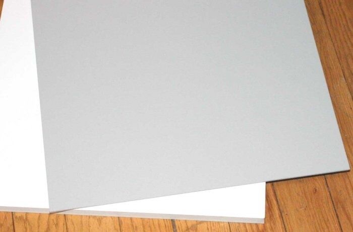 Light Grey Sintra Pvc Foam Board Plastic Sheets 3 Mm 12" X 12" ^