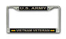 U.s. Army Vietnam Veteran License Plate Frame - American Made - Veteran Approved