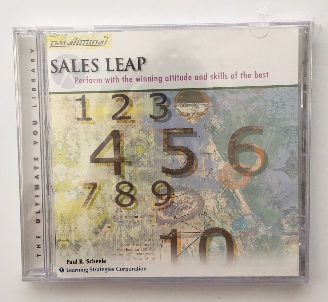 Sales Leap Paul R Scheele Audio Cd Paraliminal  Learning Strategies Corp New