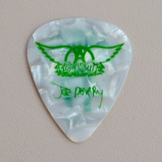 Aerosmith - Rare Joe Perry Guitar Pick From Brazil 2017 Football Jersey 17